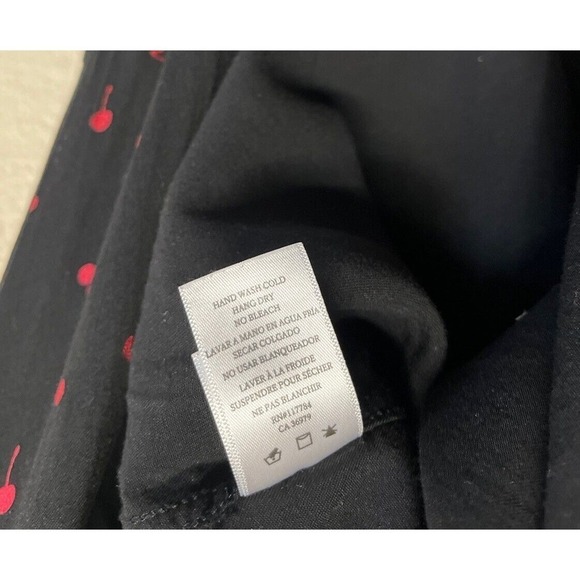 RAILS Women’s Rocsi Metallic Cherry Print Button Down Shirt Black Red Size S - Picture 6 of 11